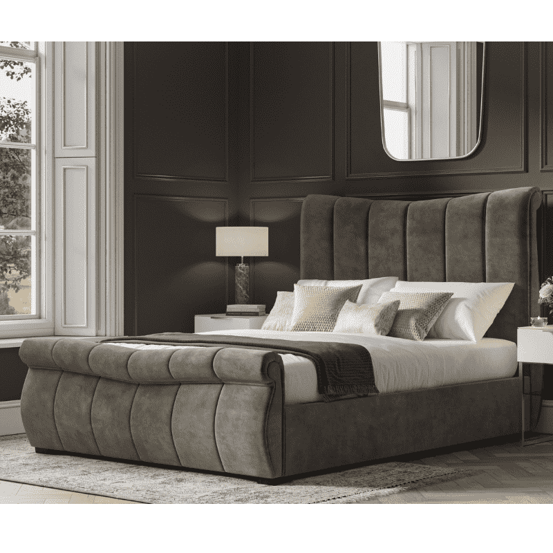 Emporia Bosworth sleigh bed and Richbedrooms natural collection comfort 2000 bed set