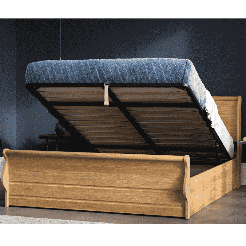 Emporia Windsor Bed Solid Oak Sleigh bed Ottoman