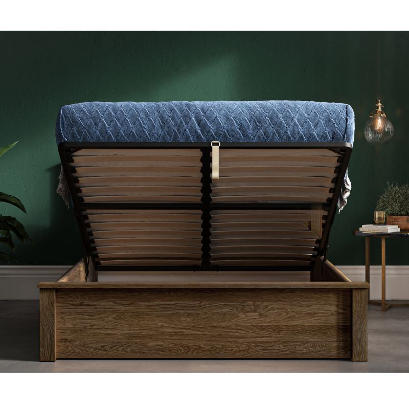 Emporia Monaco Bed Solid Oak Ottoman