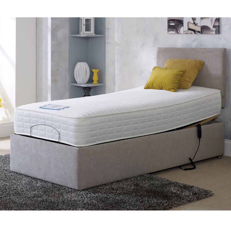 Motion Sleep Bradley Medium Soft Mattress and Adjustable Fabric Bed Base