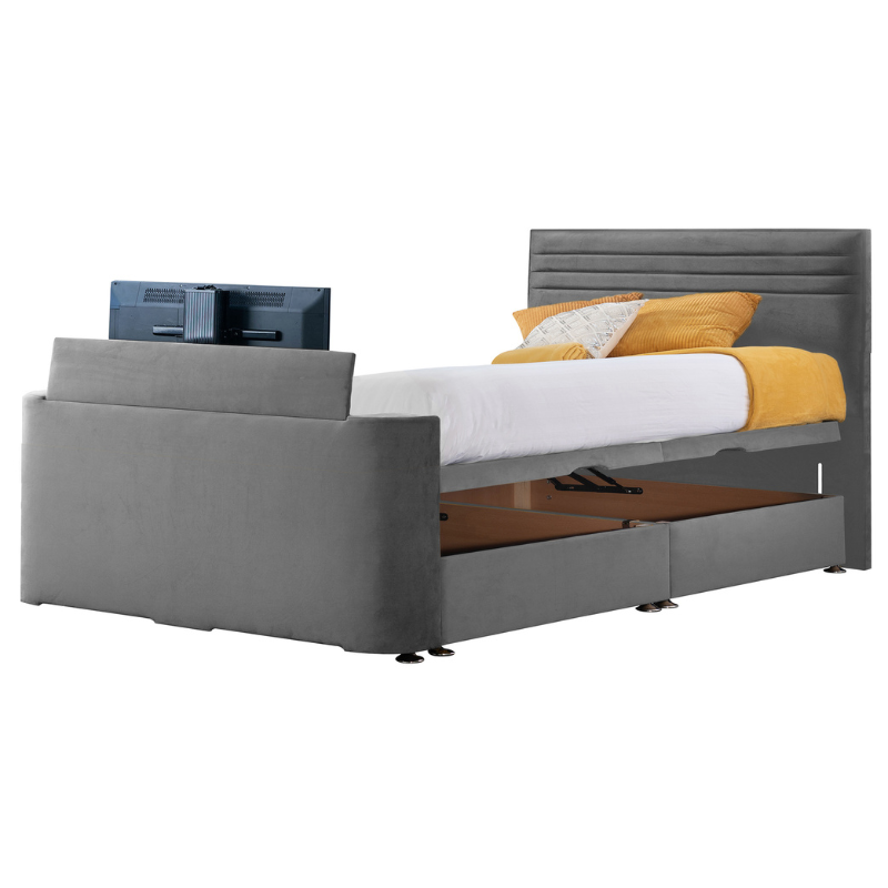 Richbedrooms Starry Night Collection Image Chic TV Bed Side Ottoman Fabric