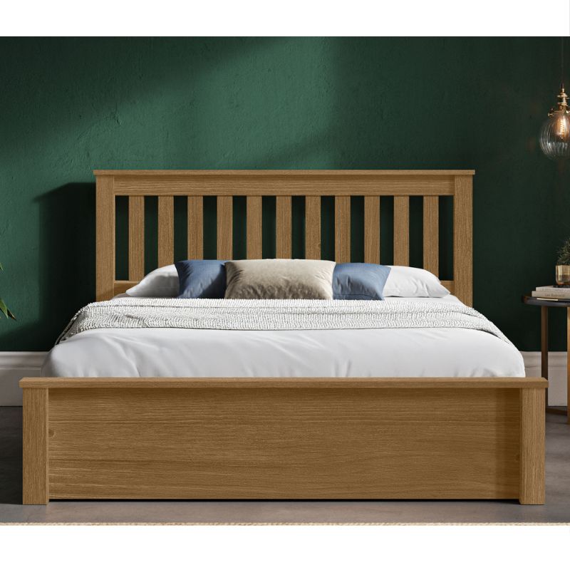 Emporia Bradgate Solid Pine Oak Finish Ottoman