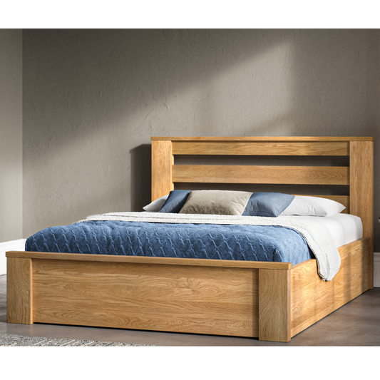 Emporia Charnwood Bed Solid Oak Ottoman