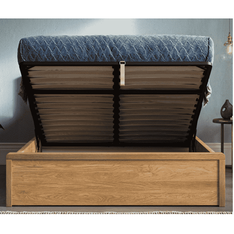 Emporia Modena Bed solid oak Ottoman