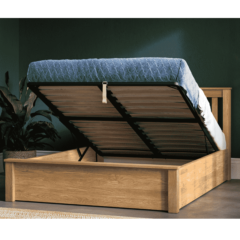 Emporia Monaco Bed Solid Oak Ottoman