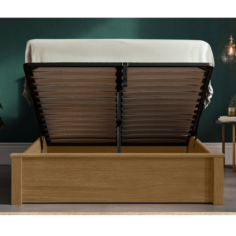Emporia Bradgate Solid Pine Oak Finish Ottoman