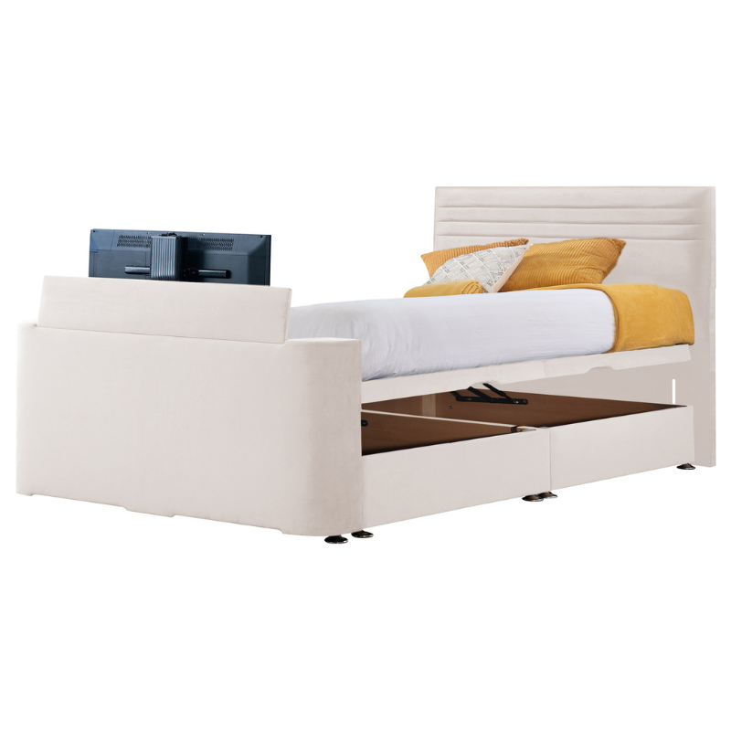 Richbedrooms Starry Night Collection Image Chic TV Bed Side Ottoman Fabric